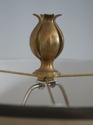 39358: Steel & Brass Quality Floor Lamp w. Shade	