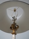 39358: Steel & Brass Quality Floor Lamp w. Shade	
