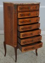 L70156: Vintage French Louis XV Style 7 Drawer Sem
