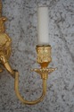 LF61642EC: Pair Cherub 2 Arm Lighted Brass Wall Sc