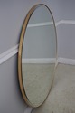 F61644EC: Round Gold Trim Framed Modern Beveled Mi