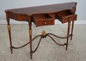 75005: MAITLAND SMITH 2 Drawer Mahogany Console Ta
