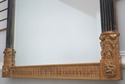 75006: Regency Style Black & Gold Mirror w. Lion H
