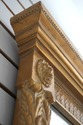 75006: Regency Style Black & Gold Mirror w. Lion H