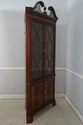 75035: STICKLEY Mahogany 4 Door Corner Cabinet