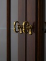 75035: STICKLEY Mahogany 4 Door Corner Cabinet