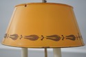 LF75071: Toleware 3 Light Bouillotte Table Or Desk