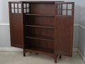 75158: STICKLEY Harvey Ellis Arts & Crafts Oak 2 D