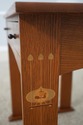 75147: STICKLEY Harvey Ellis Inlay Oak Writing Des