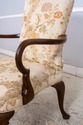 L70098: Pair KITTINGER Queen Anne Mahogany Upholst