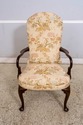 L70098: Pair KITTINGER Queen Anne Mahogany Upholst