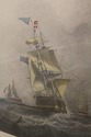 F57189EC: Framed & Matted Homeward Bound Tall Ship