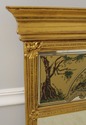 57036EC: Italian Design Gold Gilt Decorated Mirror