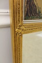 57036EC: Italian Design Gold Gilt Decorated Mirror