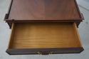 65637EC: BAKER Chippendale Mahogany 1 Drawer Lamp 