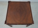 65637EC: BAKER Chippendale Mahogany 1 Drawer Lamp 