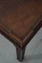 65637EC: BAKER Chippendale Mahogany 1 Drawer Lamp 