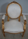 L65767: Pair French Louis XV Gold Gilt Finish Carv