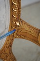 L65767: Pair French Louis XV Gold Gilt Finish Carv