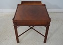 65637EC: BAKER Chippendale Mahogany 1 Drawer Lamp 