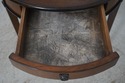 65727EC: Pair French Round 1 Drawer Lamp Tables