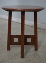 65704: STICKLEY Mission Oak Copper Top End Table	