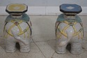 LF65692EC: Pair Antique Chinese Elephant Garden Se