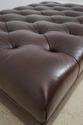 65702EC: HANCOCK & MOORE Large Brown Leather Ottom