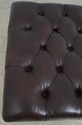 65702EC: HANCOCK & MOORE Large Brown Leather Ottom