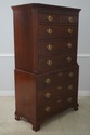 65688EC: BAKER Chippendale Style Mahogany High Che