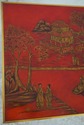 L70215: MAITLAND SMITH Red & Gold Chinoiserie Pain