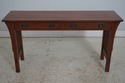 70198: STICKLEY Mission Oak 2 Drawer Console Sofa 