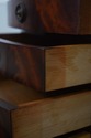 70148: Pair of 4 Tier 4 Drawer Mahogany Corner Cab