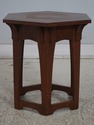 70197: STICKLEY Mission Oak Hexagon Tile Top Table