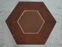 70197: STICKLEY Mission Oak Hexagon Tile Top Table