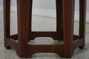 70197: STICKLEY Mission Oak Hexagon Tile Top Table