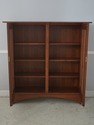 70177: STICKLEY Mission Oak 2 Door Inlaid Bookcase