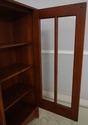 70177: STICKLEY Mission Oak 2 Door Inlaid Bookcase