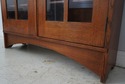 70177: STICKLEY Mission Oak 2 Door Inlaid Bookcase