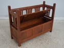 75122: STICKLEY Mission Oak Hall Storage Settee