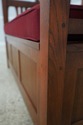 75122: STICKLEY Mission Oak Hall Storage Settee