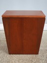 75100/01: Pair STICKLEY Cherry Storage Taboret Lid