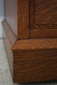 F75064: Rare Victorian Triple Mirror Oak Dressing 