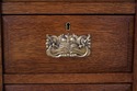 F75064: Rare Victorian Triple Mirror Oak Dressing 