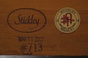 75137: STICKLEY 1 Door Cherry Curio Display Cabine