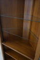 75121: STICKLEY Mission Oak Leaded Glass Corner Ca
