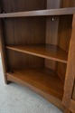 75121: STICKLEY Mission Oak Leaded Glass Corner Ca