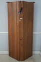 75121: STICKLEY Mission Oak Leaded Glass Corner Ca