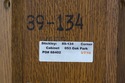 75121: STICKLEY Mission Oak Leaded Glass Corner Ca