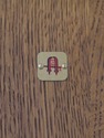 75121: STICKLEY Mission Oak Leaded Glass Corner Ca